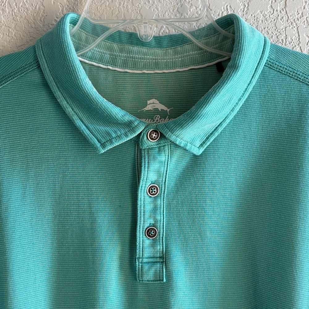 Tommy Bahama Polo Short Sleeve Mint Green Size XXL